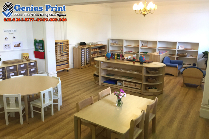 Đầu tư nội thất trường mầm non Montessori rẻ