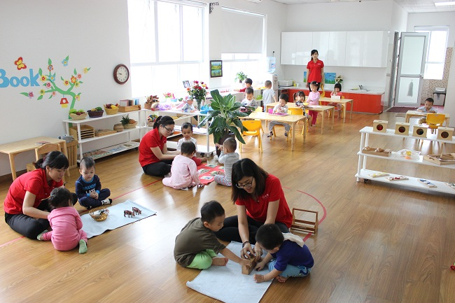Hỗ trợ đào tạo nhân sự cho trường mầm non Montessori